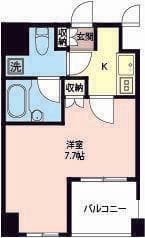 エスティメゾン浅草駒形 904 間取り図