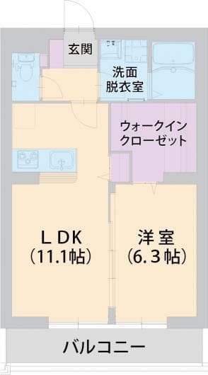 パラッツォ淵野辺Ⅱ 103 間取り図