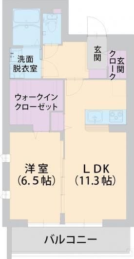 パラッツォ淵野辺Ⅱ 204 間取り図