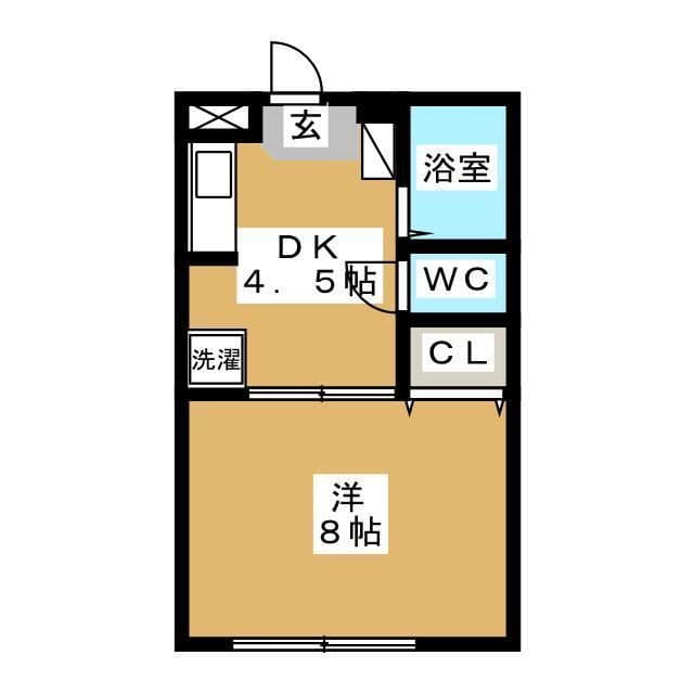 ラポール学芸大学 102 間取り図