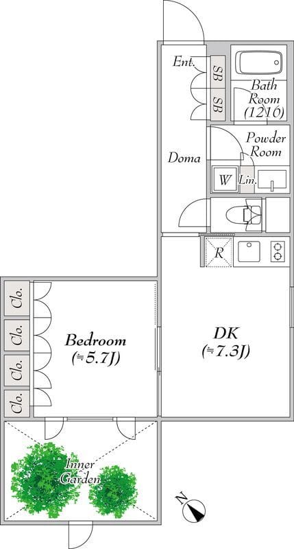 レグノコラージュ 107 間取り図