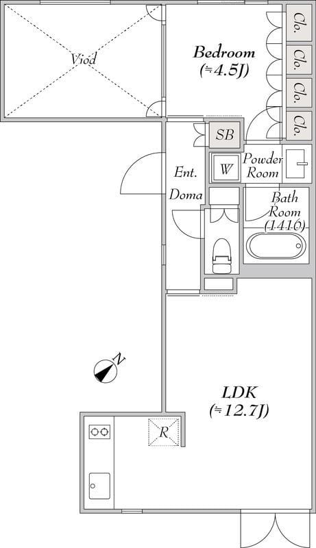 レグノコラージュ 304 間取り図