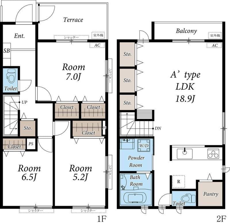 リブリ・夏椿 102(P2付) 19万円/5,000円/入力なし
