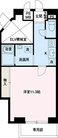 エスエスハイツ市川 0105 間取り図