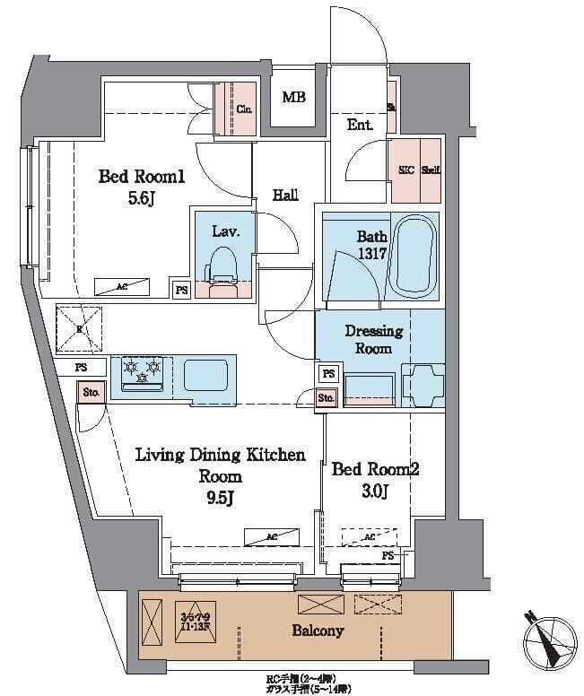 ラグゼナ北千住Ⅱ 1102