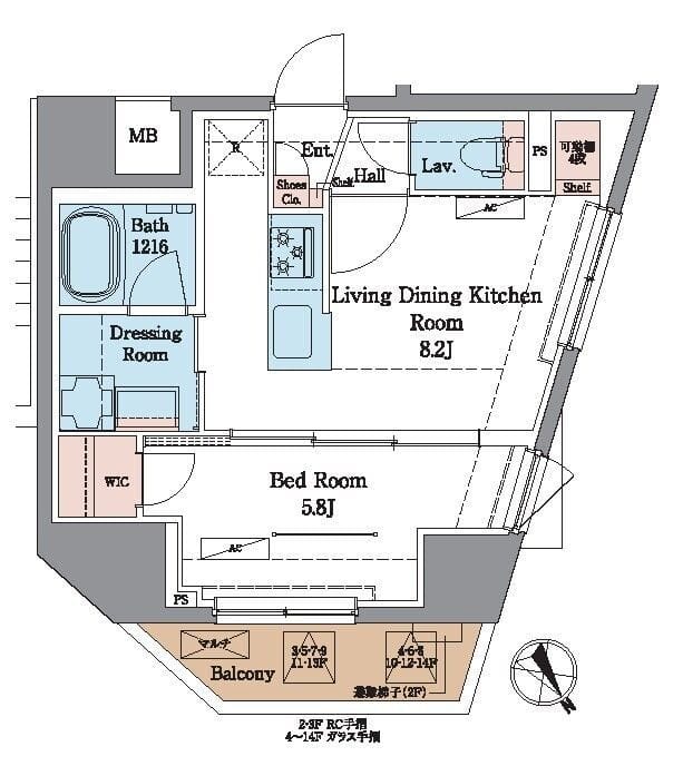 ラグゼナ北千住Ⅱ 1301