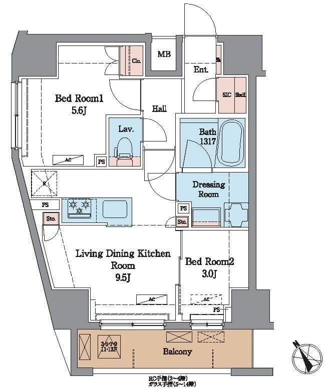 ラグゼナ北千住Ⅱ 1402