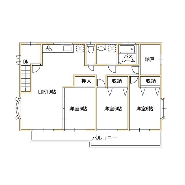 上目黒四丁目戸建て 2F 間取り図