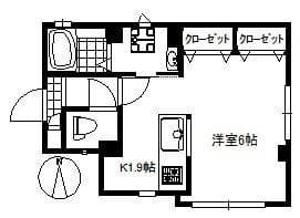 クレア平林 201 間取り図
