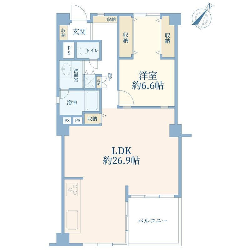 赤坂パインクレスト 908 間取り図