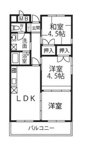 ガーデンコート碌山 108 間取り図