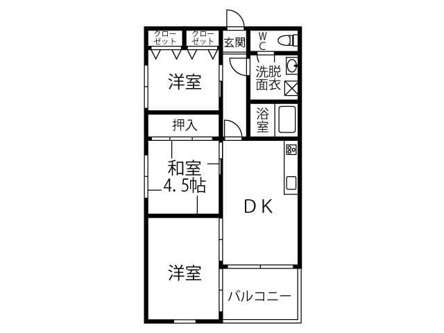ガーデンコート碌山 301 間取り図