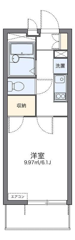 レオパレス横浜堀ノ内 206 間取り図