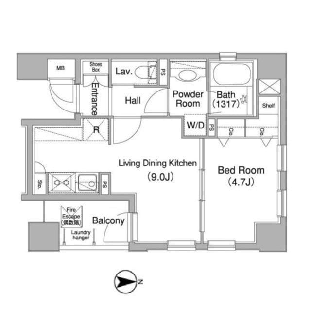 コンフォリア三田ノース 0203 間取り図