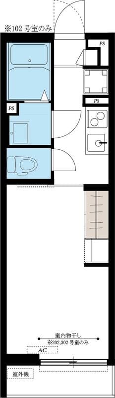 リブリ・西御幸 302 間取り図