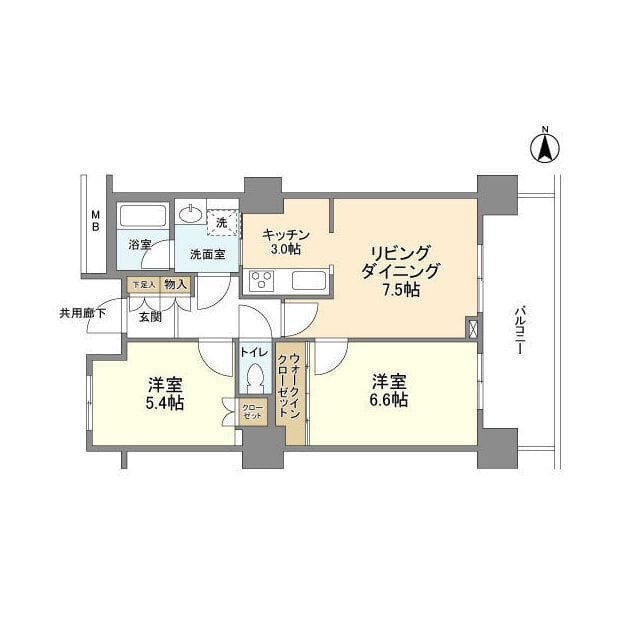 豊洲シエルタワー 1512 間取り図