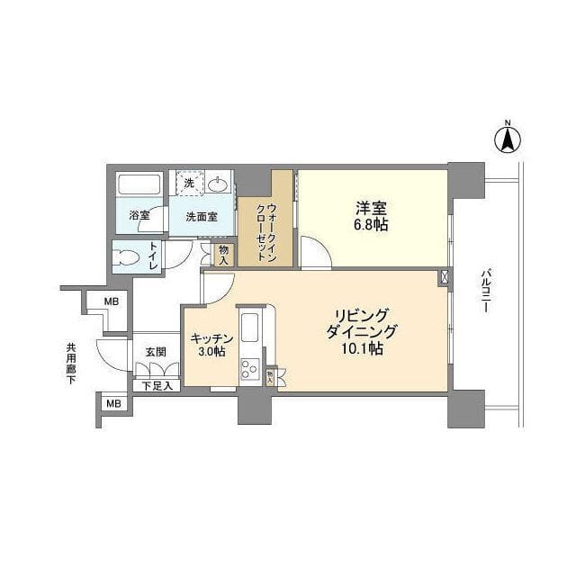 豊洲シエルタワー 1515 間取り図