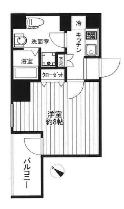CREALpremier八丁堀 902 間取り図