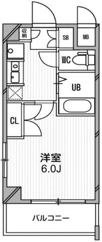スペーシア高円寺Ⅱ 501 間取り図