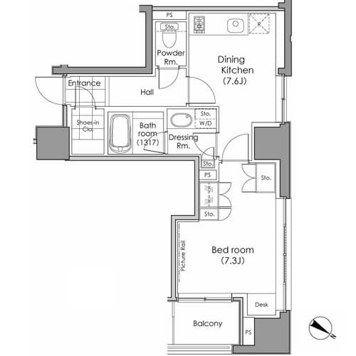 パークハビオ水天宮前 203