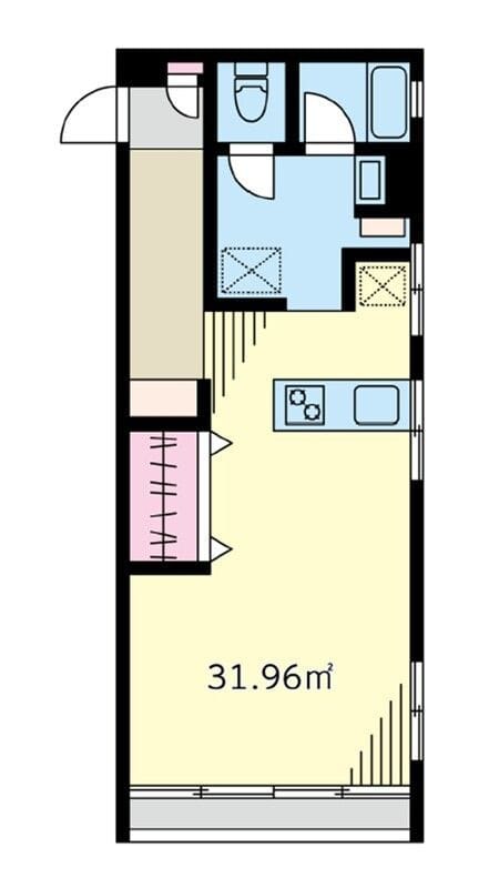 サードリハイツ本館 406 間取り図