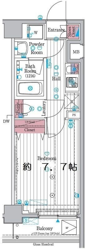 ディアレイシャス東京ノースパレス 508 間取り図