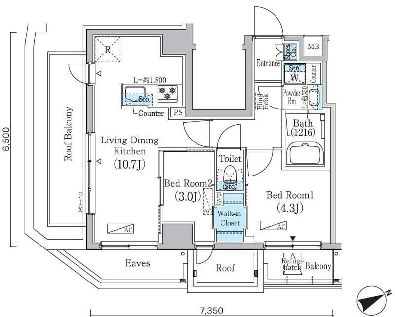 プライムブリス蔵前 1302