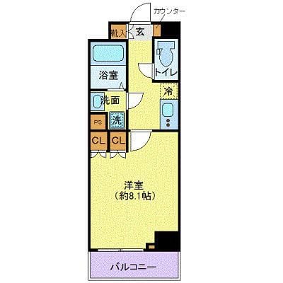 プレール・ドゥーク東陽町 506 間取り図