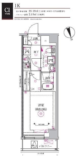 RELUXIA品川中延 304 間取り図
