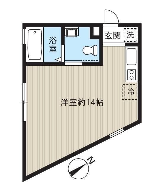 レピュア南千住レジデンスⅡ 401 間取り図