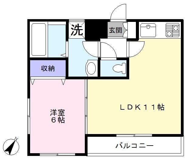 ラフィーヌ武田 201 間取り図