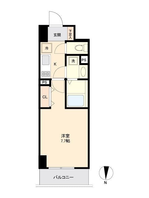 リテラス森下 0602 間取り図