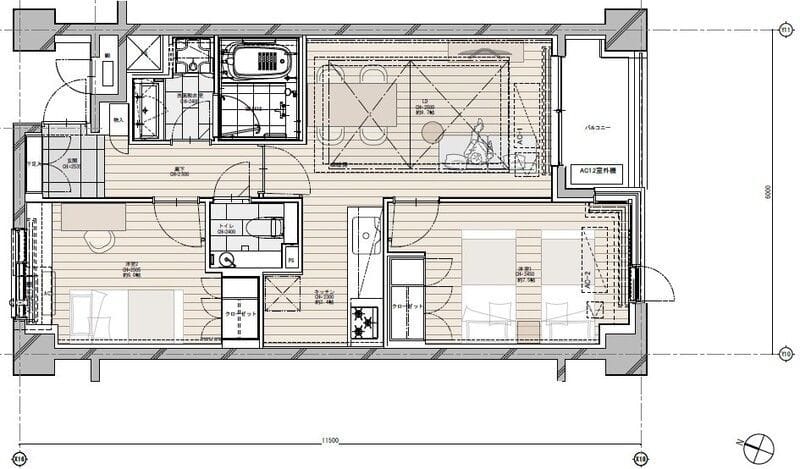 NK青山ホームズ 506 間取り図