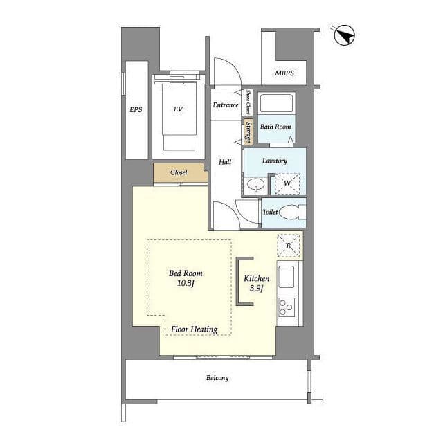 アクティ上池袋 0403 間取り図
