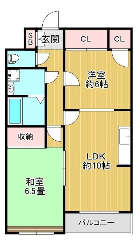 ビラ・クレール 302 間取り図