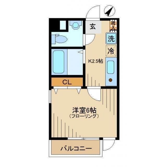 カーサ・デ・フィオーレ 202 間取り図