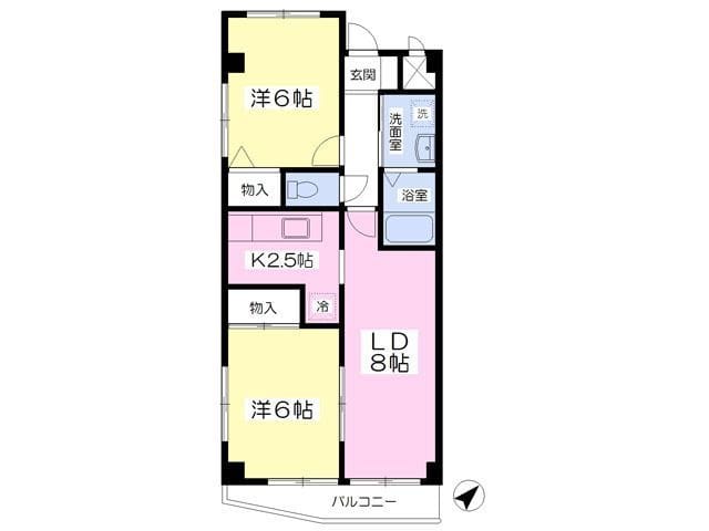 パークヒルズ 701 間取り図