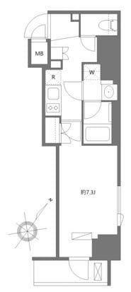 アヴァンテ勝どき 602 間取り図