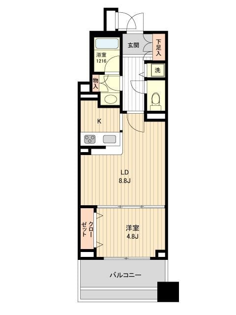HF銀座レジデンスEAST 0208 間取り図