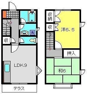 メゾネットみなみF棟 1 間取り図