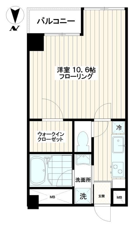 Le Ciel本町 302 間取り図