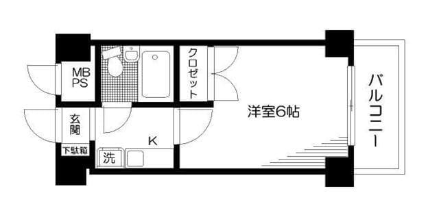日神パレステージ新宿御苑 305 間取り図