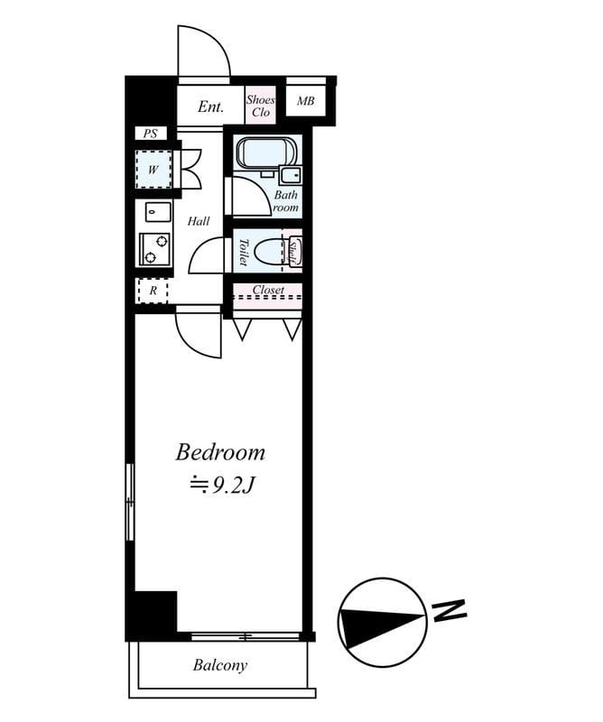 EXZA REGALO 西日暮里 306 間取り図