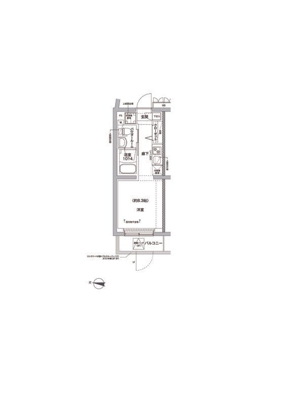 RELUXIA方南町Ⅱ 206 間取り図