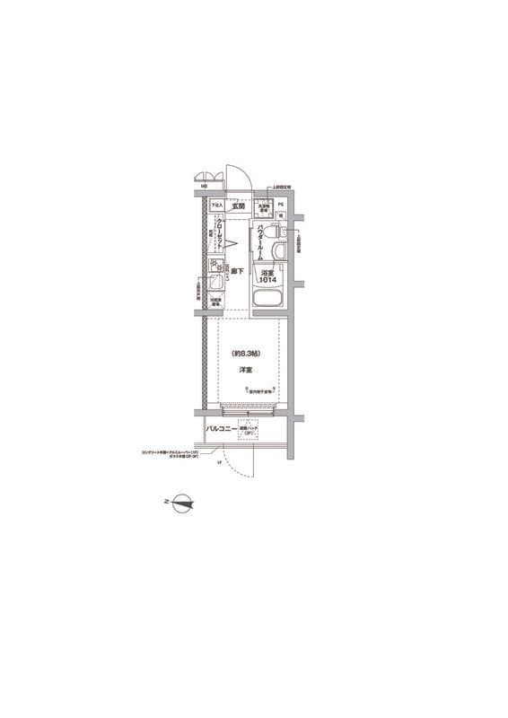 RELUXIA方南町Ⅱ 307 間取り図