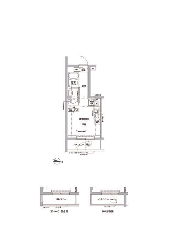 RELUXIA方南町Ⅱ 401 間取り図