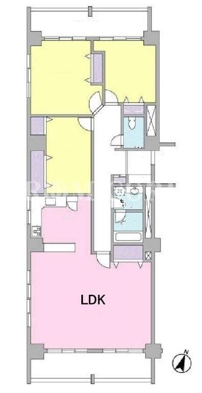 目黒グランドマンション 201 間取り図