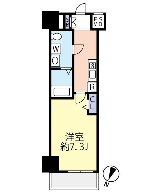 グランヴァンセレッソ王子レジデンシア 0903 間取り図