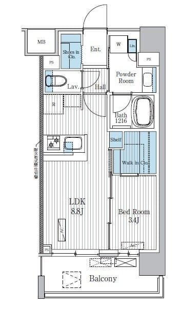 Terra蚕糸の森 1104 間取り図