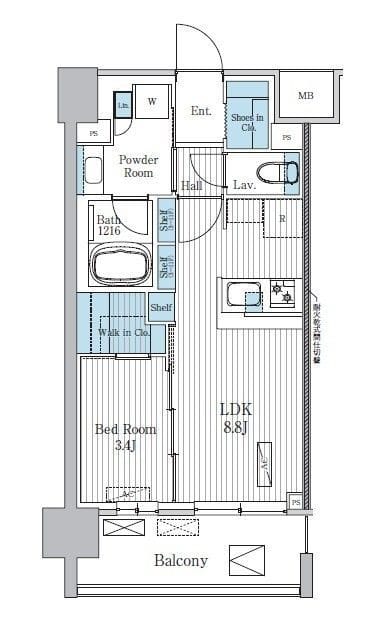 Terra蚕糸の森 204 間取り図